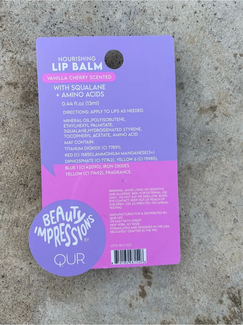 Beauty Impressions Squalane Lip Balm Set 4 Pack